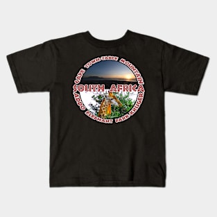 South Africa Wildlife and Places Kids T-Shirt